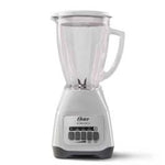 Licuadora Oster | 2 Velocidades | Vaso Vidrio (1.5 Ltr.) | Botones | Blanca