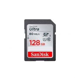 SANDISK | 128GB | MEMORIA SD HC | ULTRA 80mb/s | Para Camaras | Negro