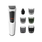 PHILLIPS | MULTIGROOMER | 7 EN 1 | ROSTRO CABELLO Y CUERPO CUCHILLAS AUTO AFILABLES | BLANCO
