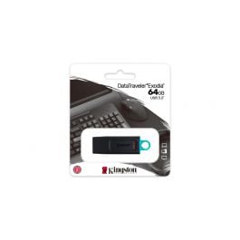 Kingston | 64GB USB | 3.2 Data Traveler Exodia | Negro