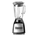 Black & Decker | Licuadora 550WATTS COOPER | 10 VELOCIDADES | Jarra Vidrio |1.25 Litros | 4 cuchillas | Acero Inox | Negro