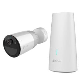 Ezviz Cámara | Con Bateria Integrada | FULL HD | 32GB | Vision Nocturna Colores | Certificado IP66 | Detección De Persona | Mic 2 Vias | Bat 7800mAh | Blanco