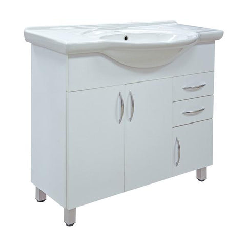 Mueble de baño con lavamanos blanco, Imperial