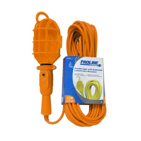Lámpara para mecánico de 50ft con toma corriente, Proline