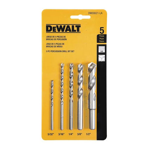 Juego de brocas de percusión - 5 pc, Dewalt