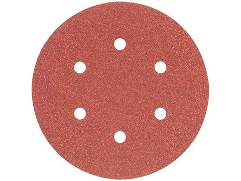 Papel de lija para lijadora orbital de 6" y 80 gramos, Dewalt