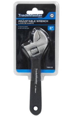 Llave de ajuste de 6 pulgadas con anti resbalante, Trademaster