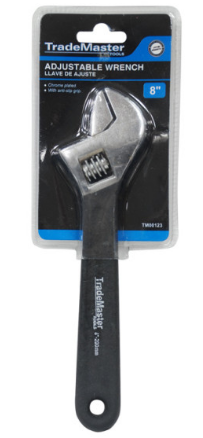 Llave de ajuste de 8 pulgadas con anti resbalante, Trademaster