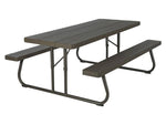 Mesa plástica chocolate de picnic de 6', Life time