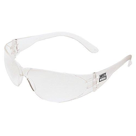 Lentes de seguridad claros marca safety works, Safety works