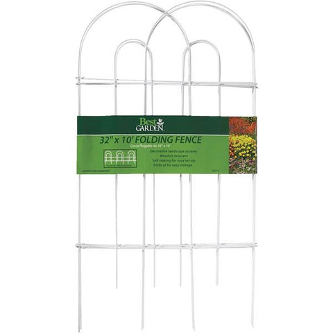 Cerca blanca de 32"x10', Best garden