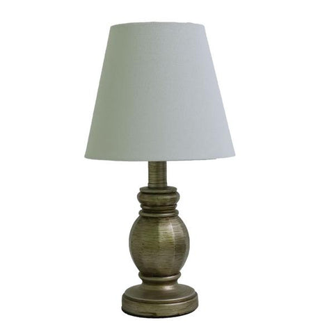 Lámpara de mesa 15" acabado plateada, Park madison lighting