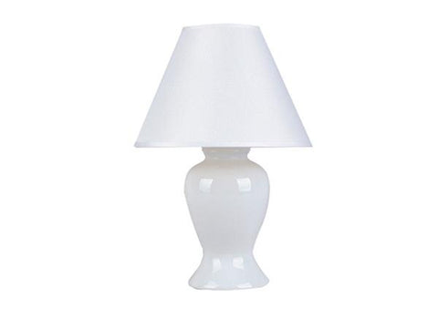 Lámpara de mesa cerámica blanca 13 1/4" pulgadas, Park madison lighting