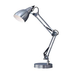 Lámpara de escritorio con brazo giratorio níquel satinado, Park madison lighting