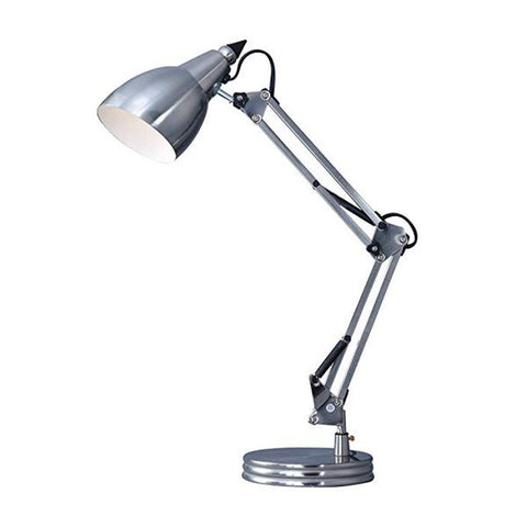 Lámpara de escritorio con brazo giratorio níquel satinado, Park madison lighting