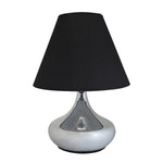 Lámpara de mesa con pantalla negra 31cm