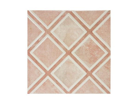 Mosaico antideslizante 20x20 cm cabos rosado