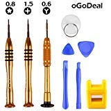 Screwdriver Set Kit for Apple iPhone 8 8 Plus 7 7 Plus 6S 6 Plus SE 5S 5 5C 4S Screwdirver Set 1.5mm Phillips,0.8mm Star Pentalobe Screwdriver,Y 0.6mm Tri-point Triwing iPhone X 7 8 Repair Tool Kit