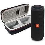 JBL Flip 4 Portable Bluetooth Wireless Speaker Bundle with Protective Travel Case - Black