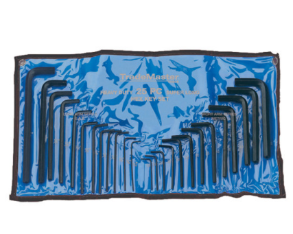 Llaves l de 25 piezas de 1/2-3/8 pulgadas marca trademaster, Trademaster