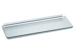 Juego de tablero de vidrio claro de 6" x 18", Shelf-made