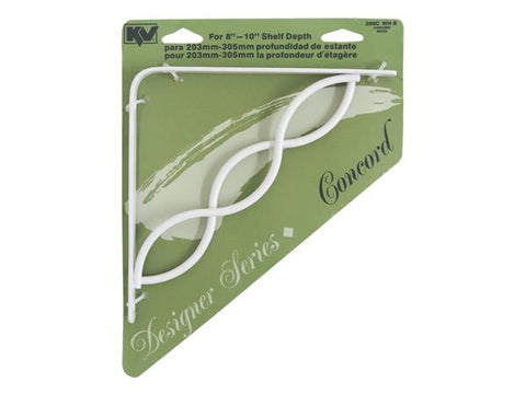 Brazo deco concord blanco de 8", Knape & vogt