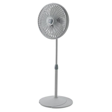 Abanico de pedestal 16" 3 velocidades gris, Lasko