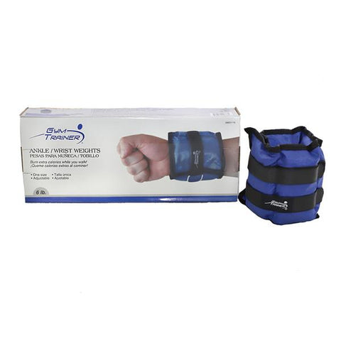 Pesas para muñeca y tobillo par 6 libras, Gym trainer