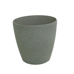 Pote plástico beige redondo 22x22x20c