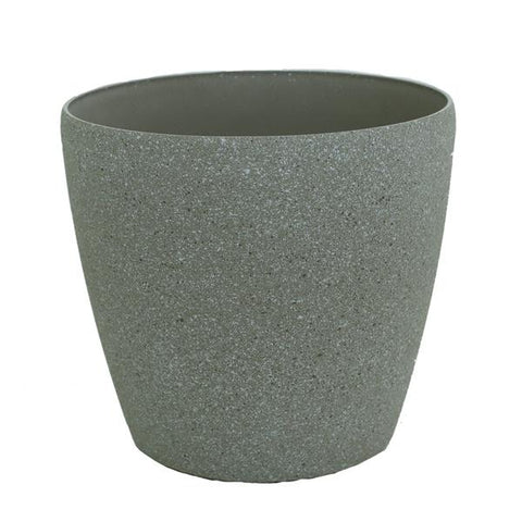 Pote plástico beige redondo 35x35x33c
