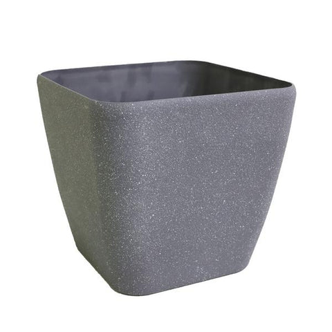 Pote plástico granu black cuadrado 35x35x33