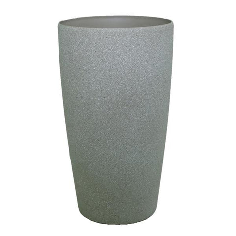 Pote plástico beige larga 23x23x41