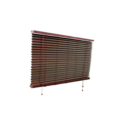 Persiana de madera oscura de 72x64", Creative decor
