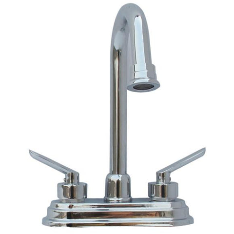 Llave de lavamanos cromada imperial de 4", Imperial