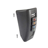 Hooke Road Left Hand A Pillar Lighting Switch Pod 4-Switch Panel for 1997-2006 Jeep Wrangler TJ