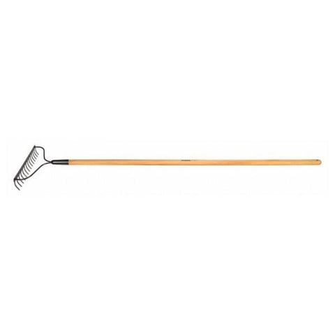 Rastrillo de 14" con asta y mango de madera, Tramontina