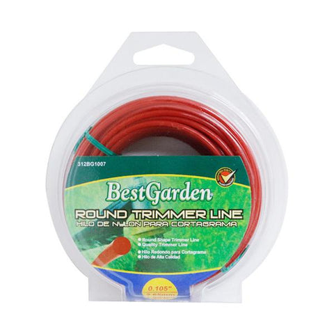 Nylon redondo para cortagrama 2.65mm x 40', Best garden