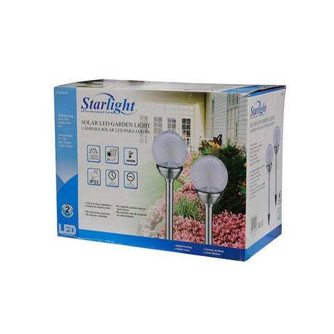 Lámpara solar led de acero inoxidable para jardín, Starlight