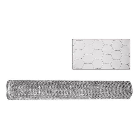 Malla galvanizada hex 1"x4'x100'/30m cal.20