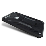 Kitoo Designed for iPhone 8 Plus Case with Kickstand, Military Grade 12ft. Drop Tested - Black