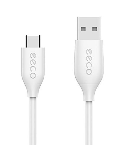 USB C-A Cable 6ft, eeco Type C to USB 2.0 Fast Charging Cable Compatible with for Samsung Galaxy S8/S8 Plus, LG G5/G6, MacBook, Nexus 5X/6P, Pixel, Nintendo Switch and More(White)