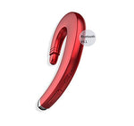 Ear Hook Bluetooth Wireless Headphones Non Ear Plug Bluetooth Headset with Microphone, Single Ear Headset Painless Wearing Sport Earphones for Smartphones,10 Hour Playtime (Silvery)