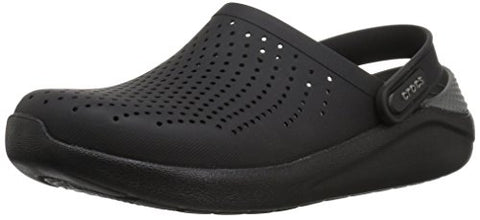 Crocs Men's and Women's LiteRide Clog, Casual Athletic Shoe with Extraordinary Comfort Technology, Black/Slate Grey, 8 US Women / 6 US Men