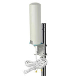 High Gain 10-12dBi Dual SMA Male 698-2700 MHz 3G/4G LTE Omni-Directional Outdoor Pole/Wall Mount Antenna for Mobile Cell Phone Cellular 4G LTE Router Modem Gateway
