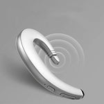 Ear Hook Bluetooth Wireless Headphones Non Ear Plug Bluetooth Headset with Microphone, Single Ear Headset Painless Wearing Sport Earphones for Smartphones,10 Hour Playtime (Black)