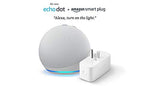 All-new Echo Dot (4th Gen) + Amazon Smart Plug | Glacier White