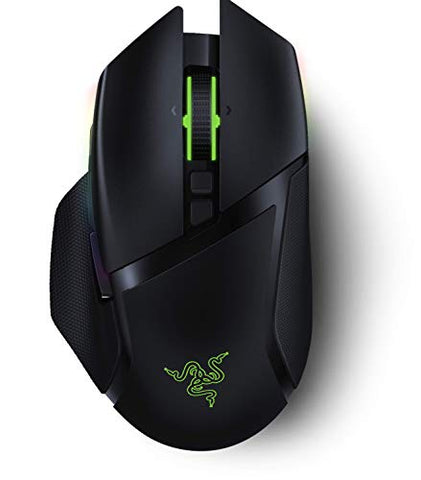 Razer Basilisk Ultimate HyperSpeed Wireless Gaming Mouse: Fastest Gaming Mouse Switch, 20K DPI Optical Sensor, Chroma RGB Lighting, 11 Programmable Buttons, 100 Hr Battery, Classic Black
