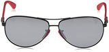 Ray-Ban unisex adult Rb8313m Scuderia Ferrari Collection Sunglasses, Black/Grey Mirror, 61 mm US