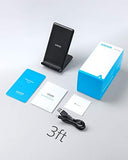 Anker Fast Wireless Charger, 10W Wireless Charging Stand, Qi-Certified, Compatible iPhone XR/Xs Max/XS/X/8/8 Plus, Fast-Charging Galaxy S10/S9/S9+/S8/S8+ and More, PowerWave Stand (No AC Adapter)