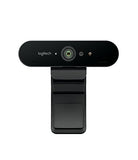 Logitech BRIO Ultra HD Webcam for Video Conferencing, Recording, and Streaming - Black